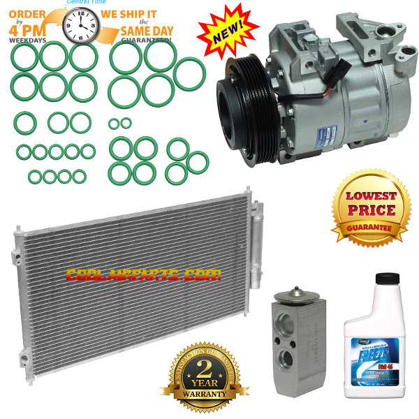10886 New A/C Compressor Kit w/ Condenser KT 1356A 2007-2012 NISSAN Sentra 92600JA00A